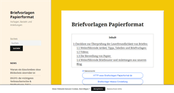 Desktop Screenshot of briefvorlagen-papierformat.de